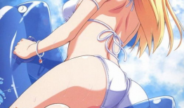 泳装动漫美女,夏日风情下的青春魅力